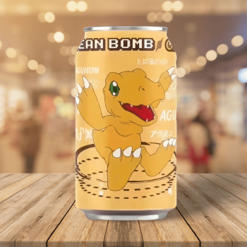 Ocean Bomb Digimon-Banana  數碼寶貝香蕉味氣泡水 330ml