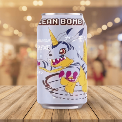 Ocean Bomb Digimon-Blueberry  數碼寶貝藍莓味氣泡水 330ml