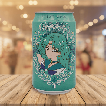 Ocean Bomb & Sailor Moon-Kiwi 美少女戰士奇異果風味氣泡水 330ml