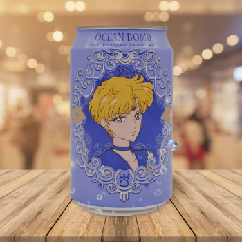 Ocean Bomb & Sailor Moon-Pineapple 美少女戰士鳳梨風味氣泡水 330ml