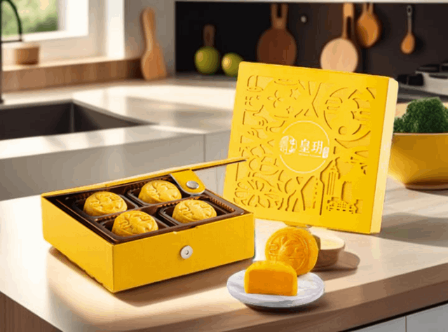 Low Sugar Egg Custard Mooncake (Low Sugar Series 4pcs) 低糖奶黃月餅 (低糖系列四個裝) 505g