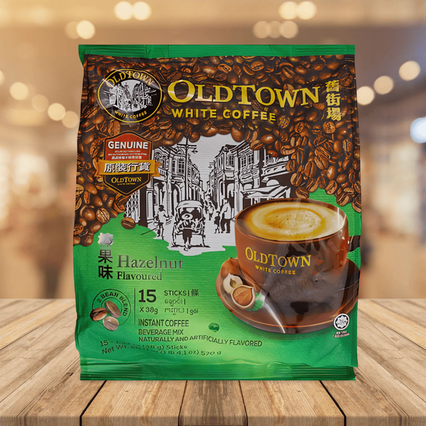 Old Town White Coffee-Hazelnut 舊街場白咖啡-榛果味 38g x 15