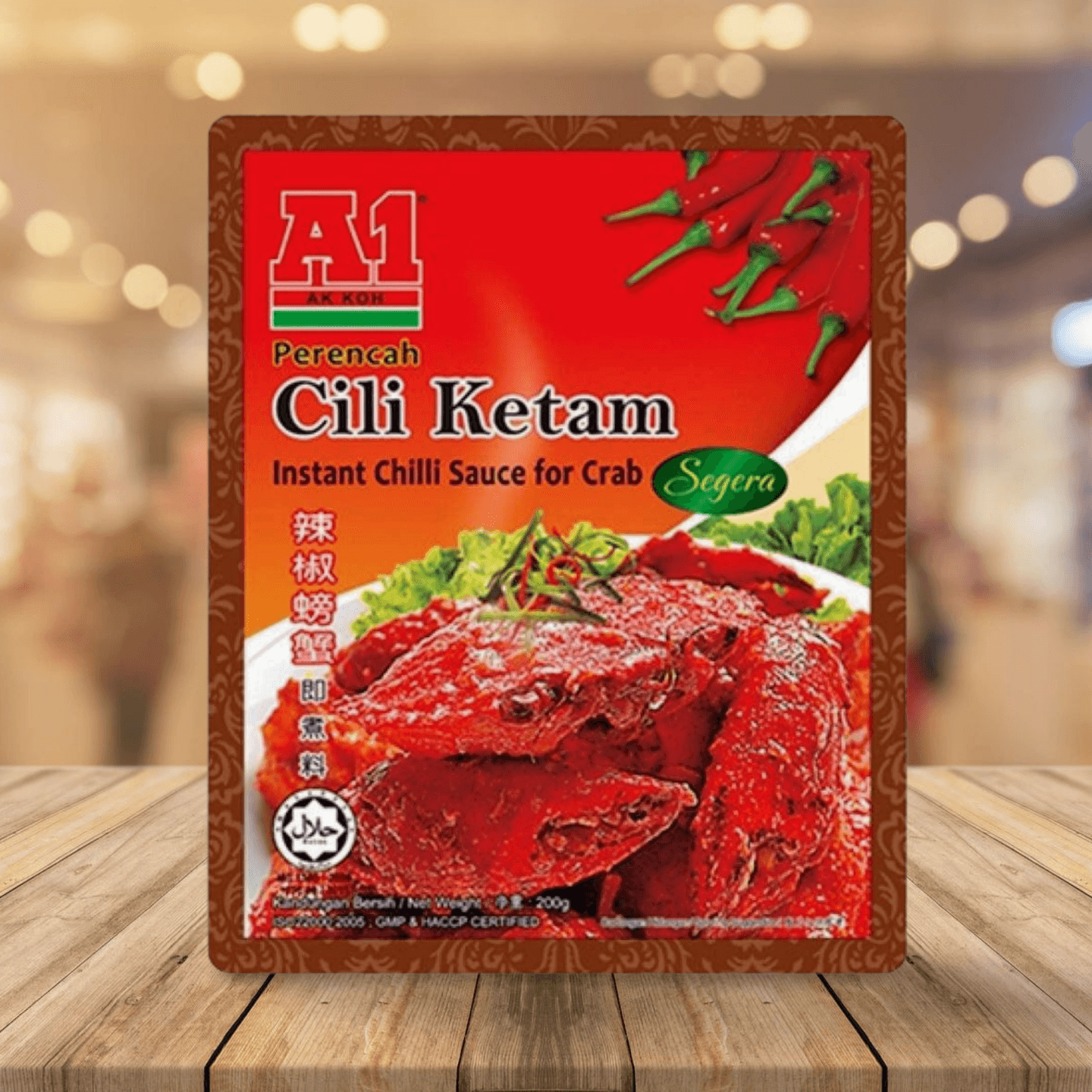 A1 Instant Chilli Sauce for Crab A1辣椒螃蟹即煮料 200g