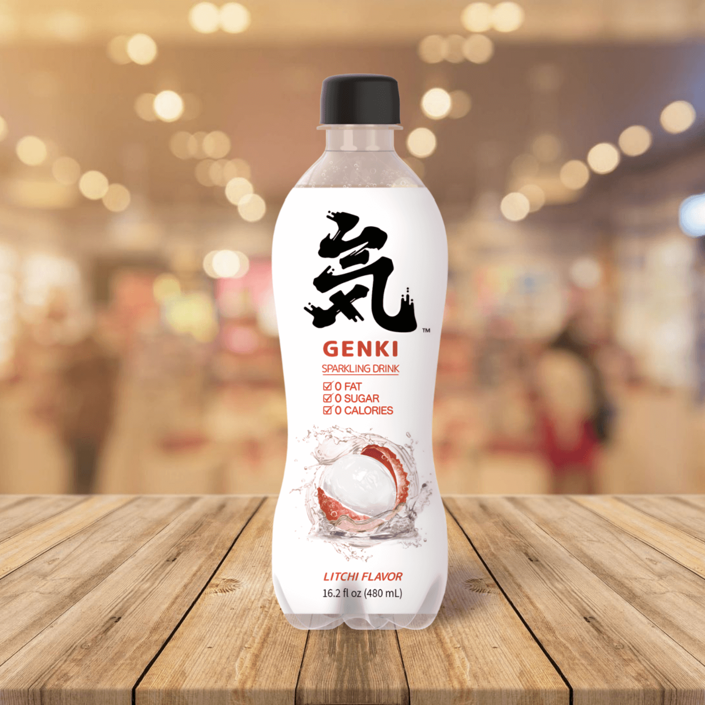 Chi Forest Sparkling Water Lychee 元氣森林氣泡水-荔枝味 480ml