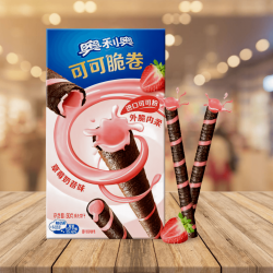 Oreo Cocoa Crispy Rolls-Strawberry Milkshake  奧利奧奧利奧可可脆卷-草莓奶昔味 50g