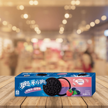 Oreo Cookies-Raspberry & Blueberry 奧利奧夾心餅乾-樹莓味+藍莓味 97g