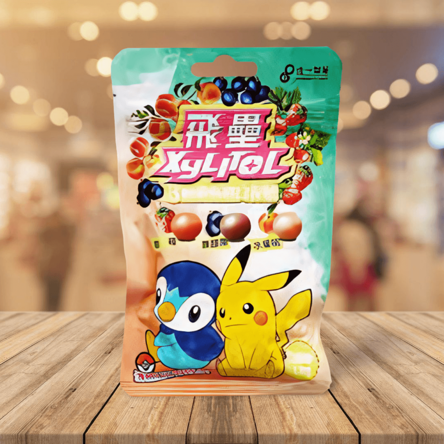 President Candy Sugar Free Bubble Gum-Assorted Fruit 飛壘Xylitol三種類無糖口香糖 45g