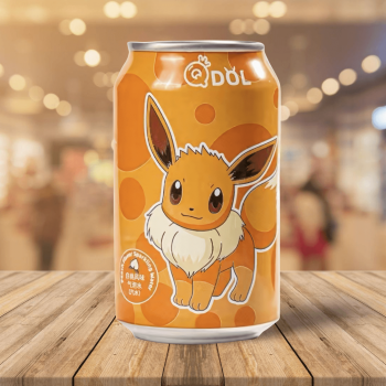 Qdol Peach Flavour Sparkling Water  白桃風味氣泡水 330ml