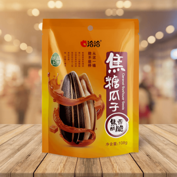 Qiaqia Caramel Flavour Sunflower Seeds 洽洽焦糖瓜子108g