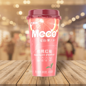 Xiang Piao Piao Meco Peach & Pomelo Juice 香飄飄蜜谷·果汁茶-桃桃紅柚 400ml