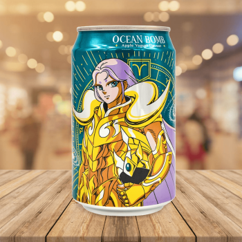 Saint Seiya Sparkling Water-Apple Yogurt 聖鬥士星矢蘋果乳菌風味氣泡水330ml