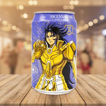 Saint Seiya Sparkling Water-Grape Yogurt 聖鬥士星矢葡萄乳酸風味氣泡水 330ml