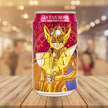 Saint Seiya Sparkling Water-Peach Yogurt 聖鬥士星矢蜜桃乳菌風味氣泡水330ml